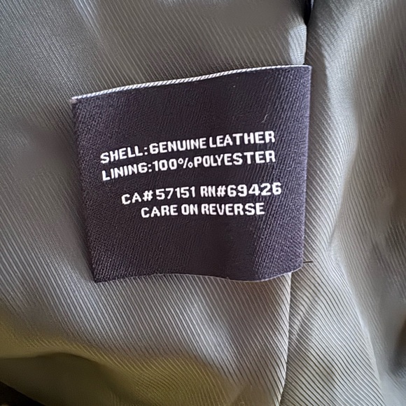 Wilsons genuine Leather Olive Jacket - Picture 4 of 4